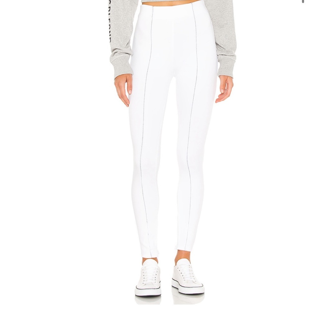 H:ours Revolve Legging White Black Skinny Pant - Picture 3 of 6